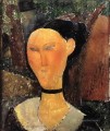 mujer con cinta de terciopelo el borde negro 1915 Amedeo Modigliani